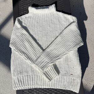 Pink Victoria secret white oversized cozy knitwear sweater